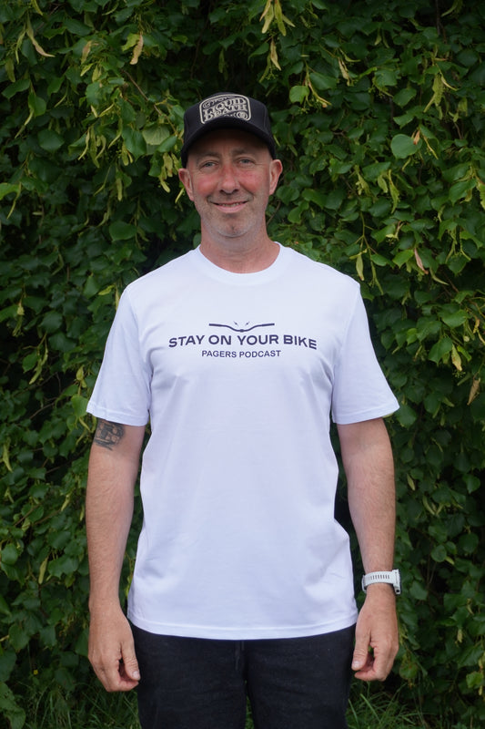 Stay On Your Bike Podcast Tee