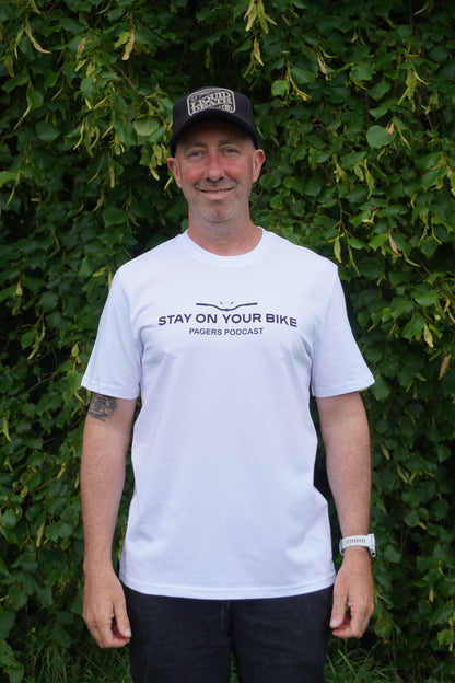 Stay On Your Bike Podcast Tee