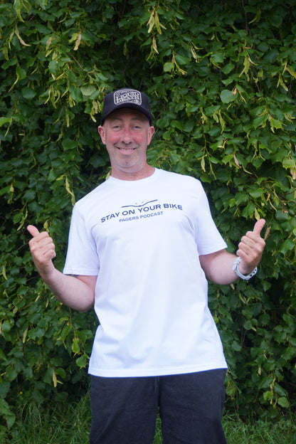 Stay On Your Bike Podcast Tee